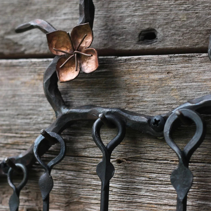 Cherry Blossom Copper and Steel Spoon Set