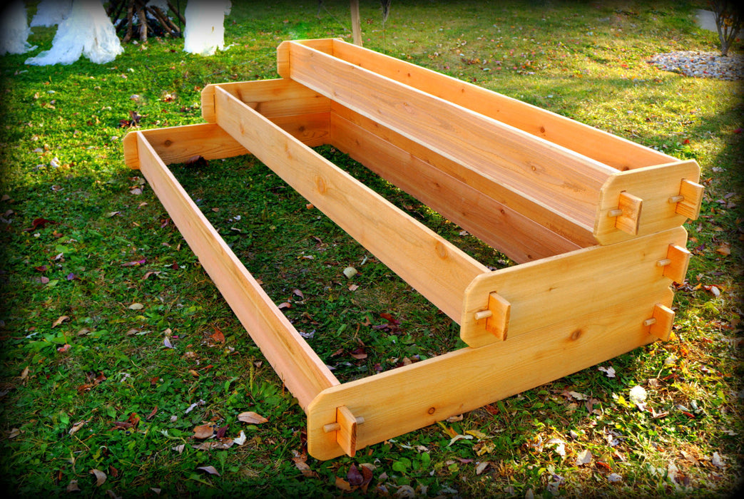 Timberlane Gardens Raised Garden Bed Kit Large 3 Tiered Elevated Planter