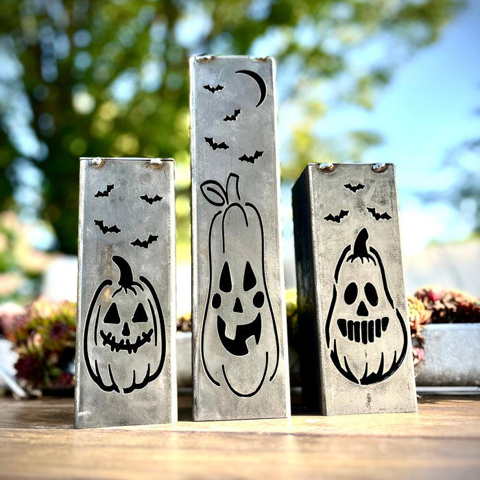 Jack-O-Lantern Steel Solar Tube Lights