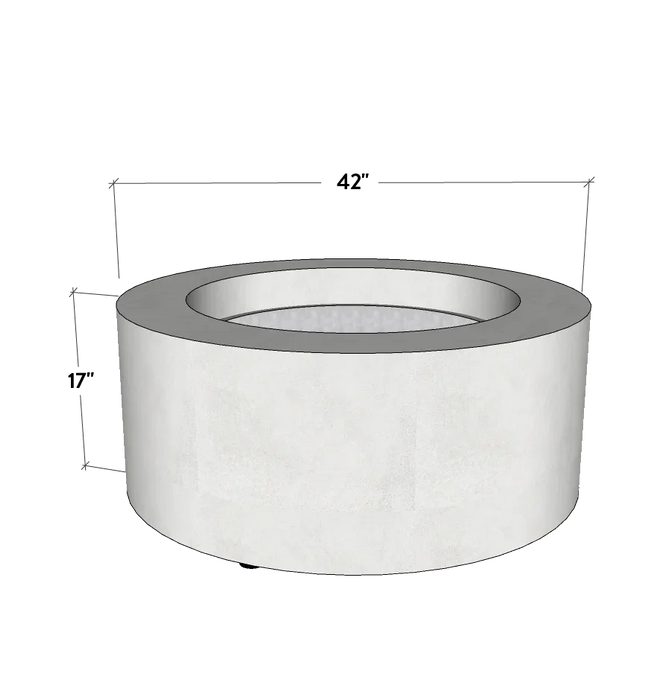 Kylindros - Cylinder Concrete Fire Pit Table