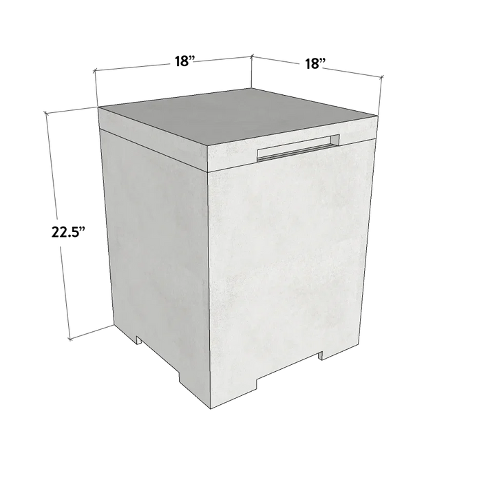 Concrete Square Propane Tank Enclosure