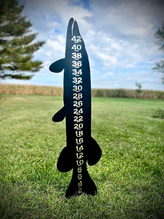 Metal Musky / Pike Snow Gauge - Steel - 42-inch
