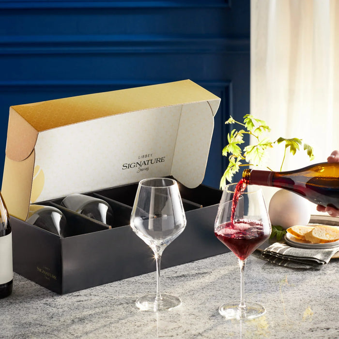 Greenwich Red Wine Gift Set of 4, 24 ounce