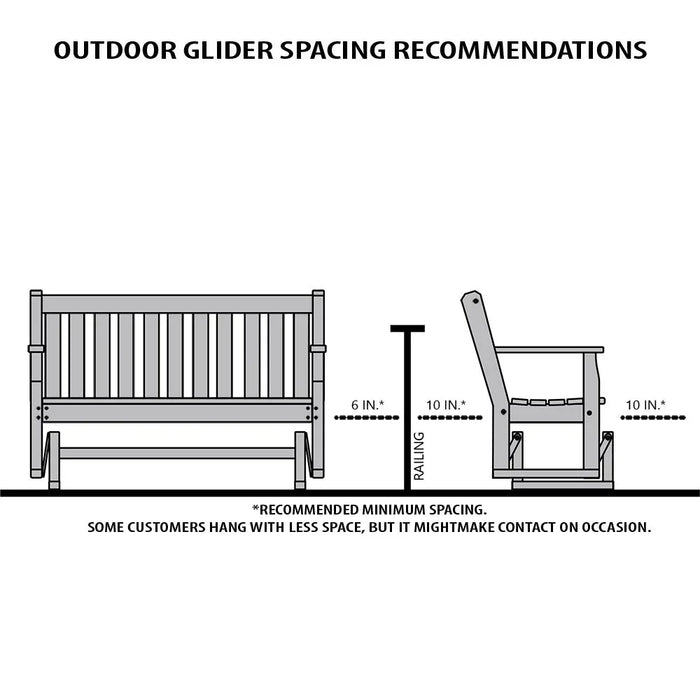 Keystone Amish Co. Franklin Red Cedar Porch Glider