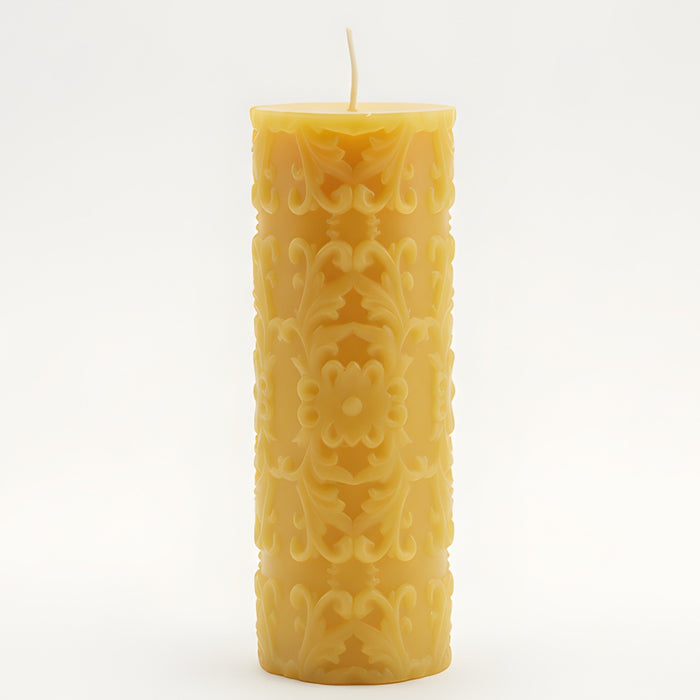 French Country Beeswax Pillar Candle
