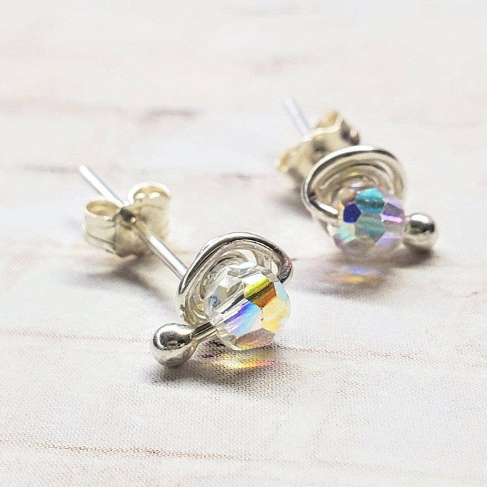 4mm Sterling Silver Spiral Ear Studs