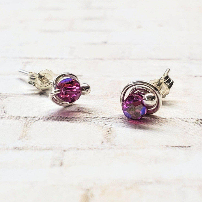 4mm Sterling Silver Spiral Ear Studs