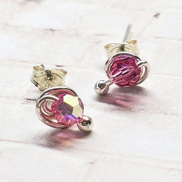 4mm Sterling Silver Spiral Ear Studs
