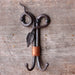 steel-and-copper-double-wall-hook-leaf-and-vine-made-in-usa