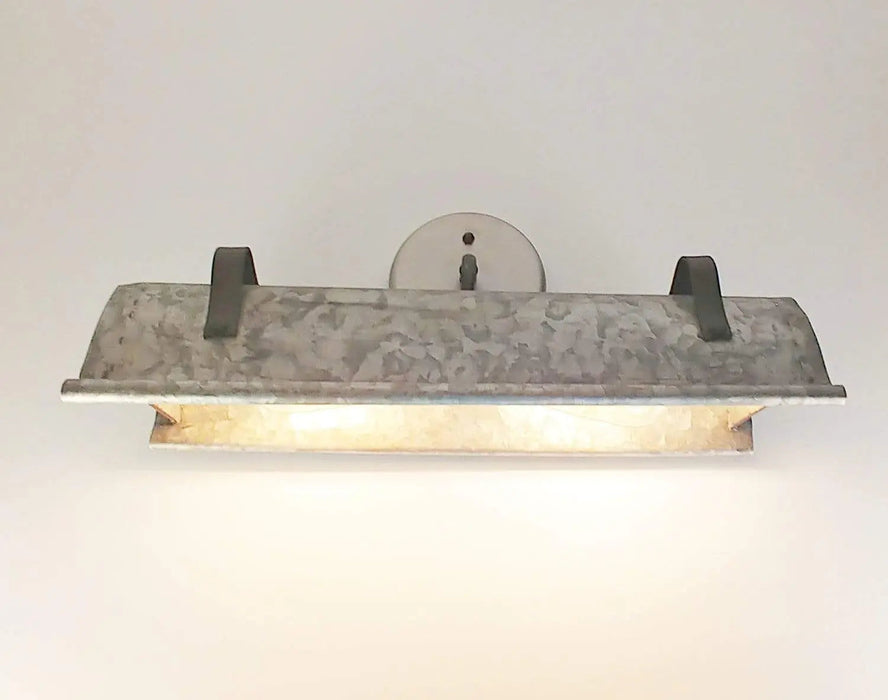 Galvanized Metal Wall Vanity Light