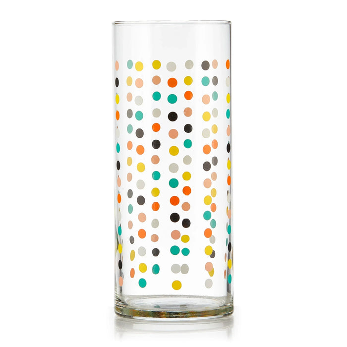 Flower Power Party Dots Cooler Glasses, 16 ounce, Set of 4