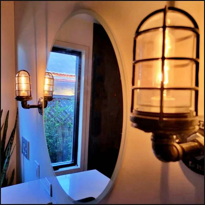 Old-Fashioned Metal Cage Sconce - The Harold