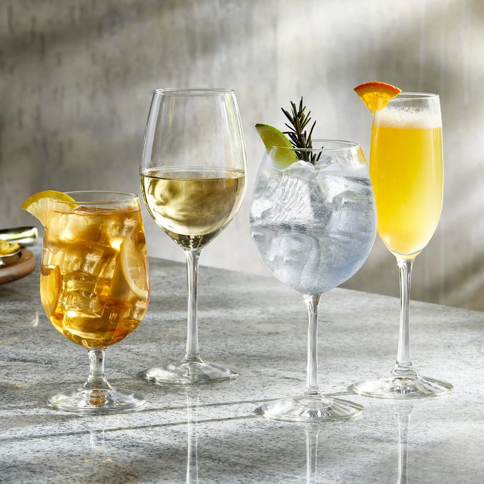Flute Glasses, 8 ounce, Set of 6