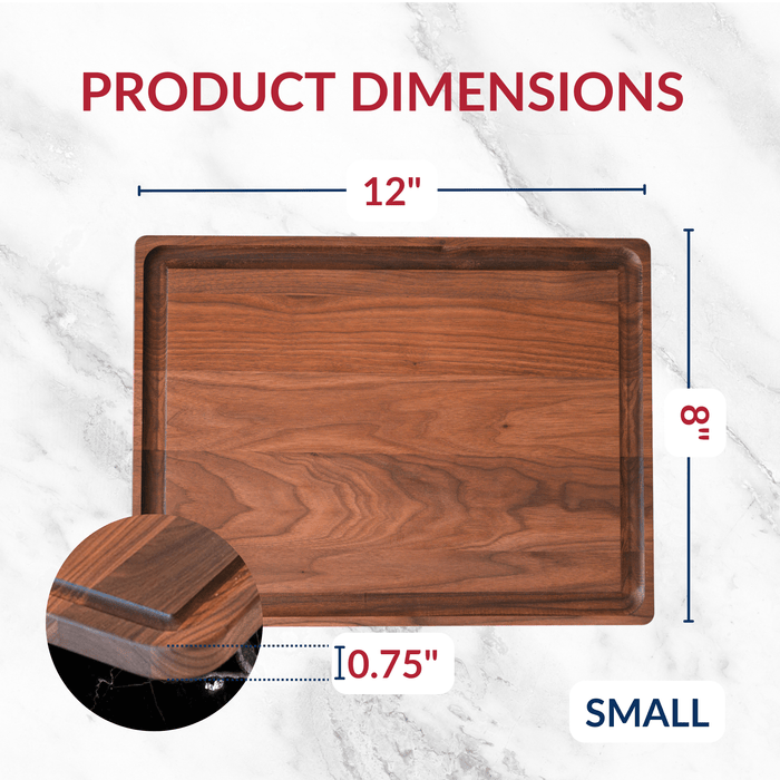 Small Walnut Wood Cutting Board