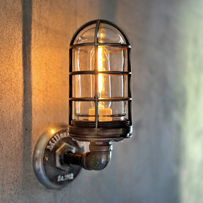 Old-Fashioned Metal Cage Sconce - The Harold