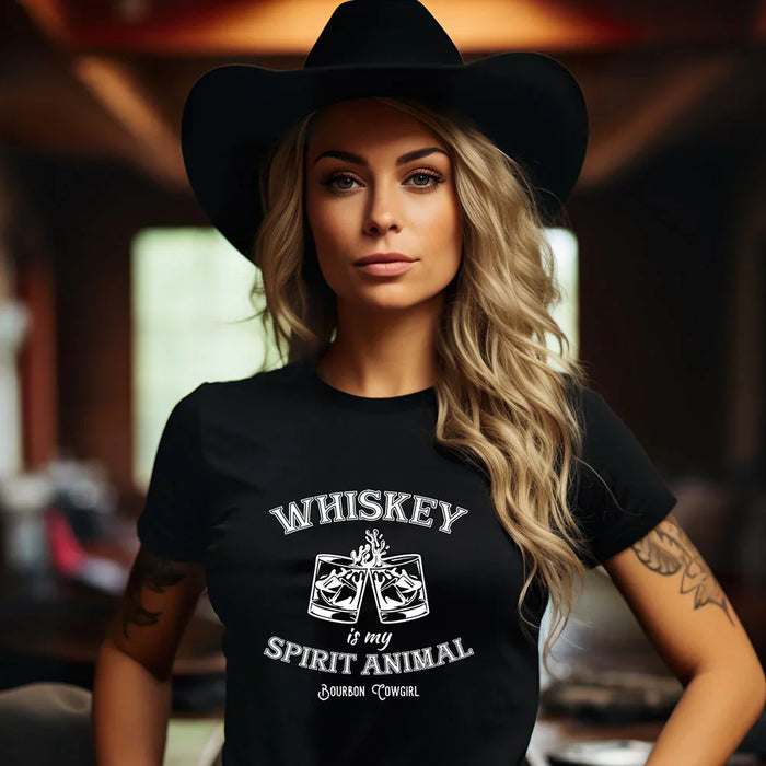 Whiskey Is My Spirit Animal Graphic Tee