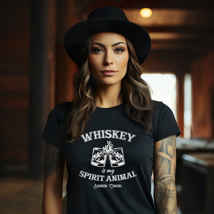 Whiskey Is My Spirit Animal Graphic Tee