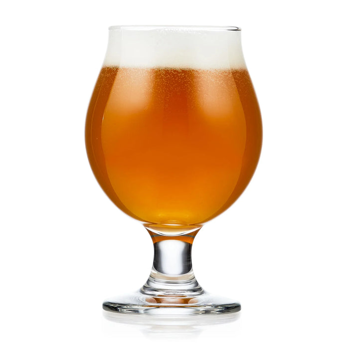 Belgian Beer Glasses, 13 ounce, Set of 6