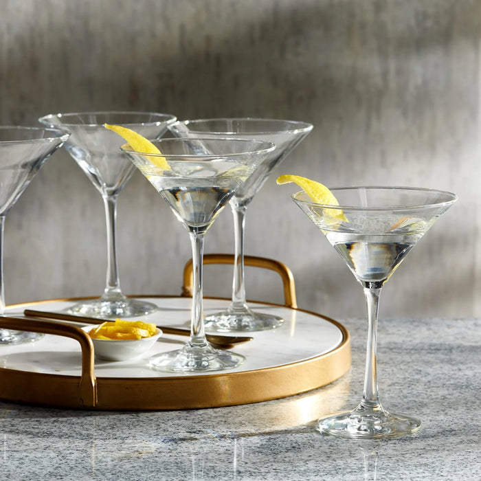 Entertaining Essentials Martini Glasses, 8 ounce, Set of 6