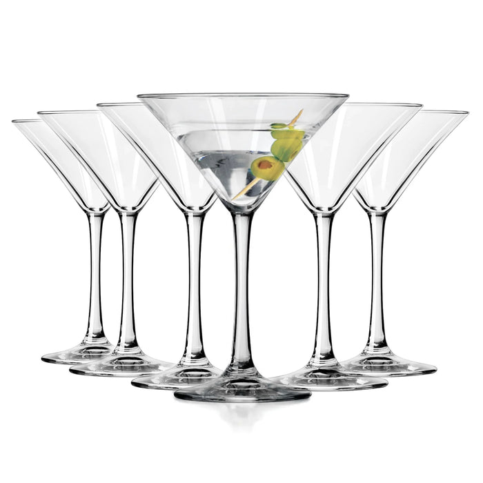 Entertaining Essentials Martini Glasses, 8 ounce, Set of 6